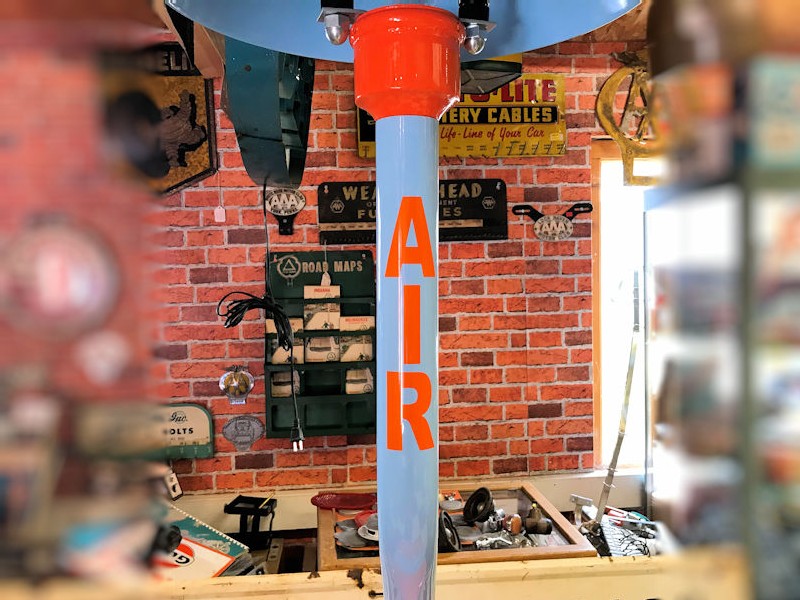 Restored Gulf themed original Eco 97 Tireflator Air Meter