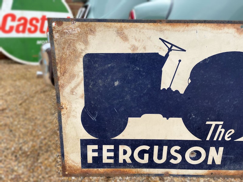 Original The Ferguson System painted tin tractor sign