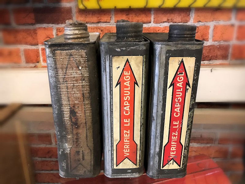 Original Gargoyle Artic oil cans