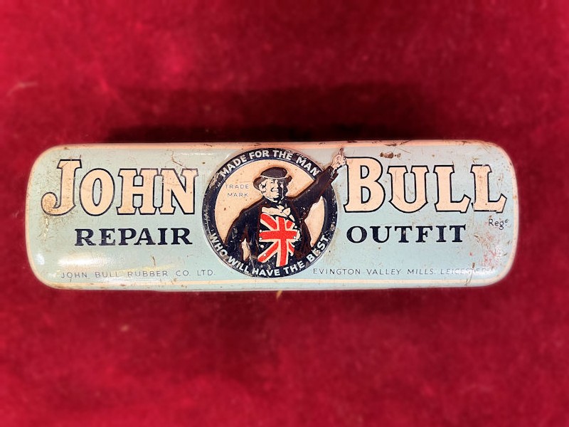 Original English John Bull repair kit tin
