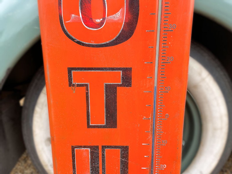 Original vintage Motul oils thermometer