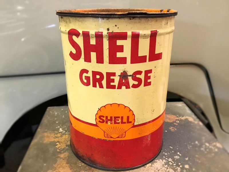 Vintage Shell grease tin