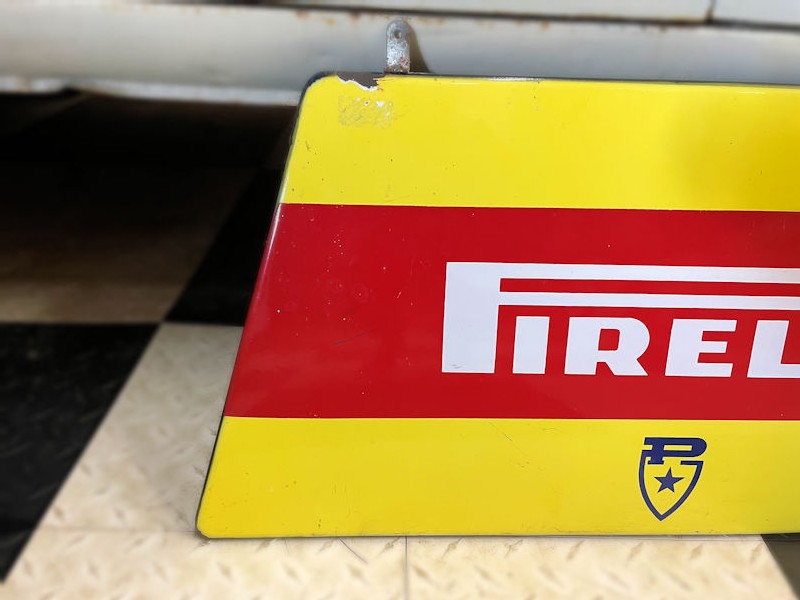 Original Pirelli enamel sign