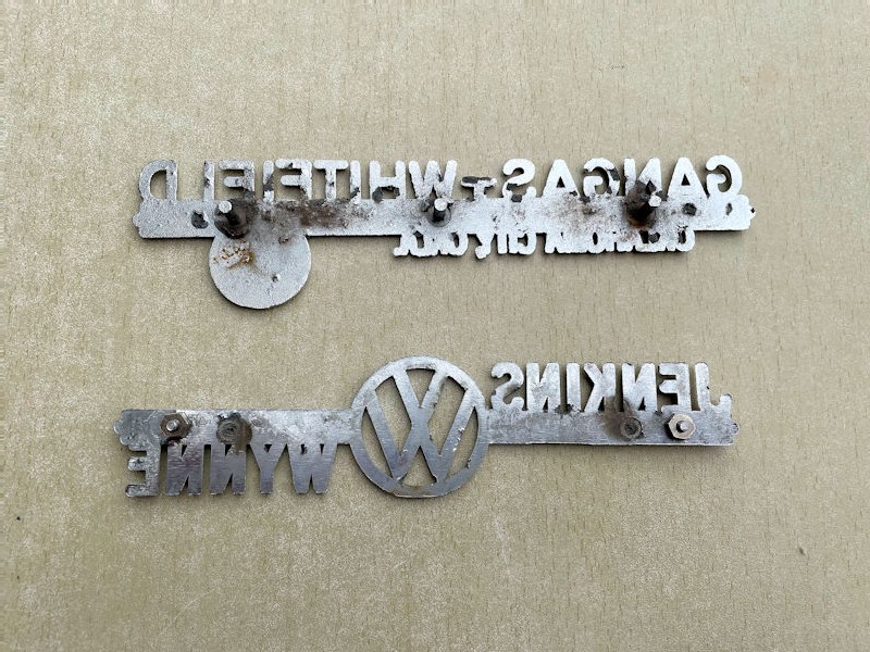 Original VW dealership badges