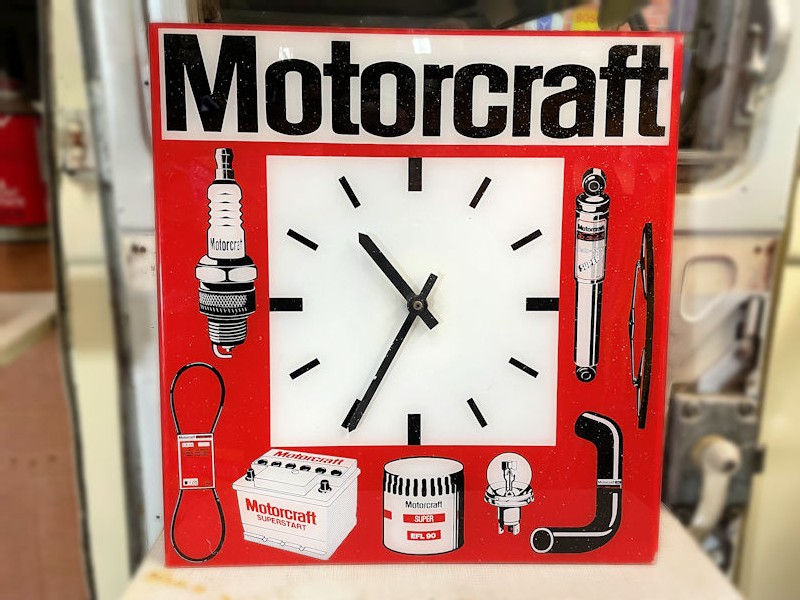 Motorcraft auto supplies battery operated clock