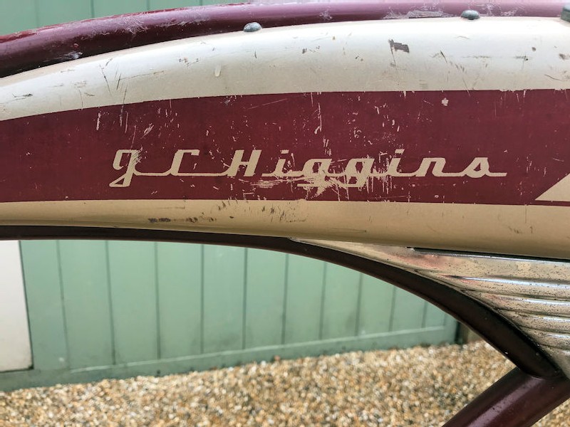 Original 1950s J C Higgins skip tooth beach cruiser mens bicycle