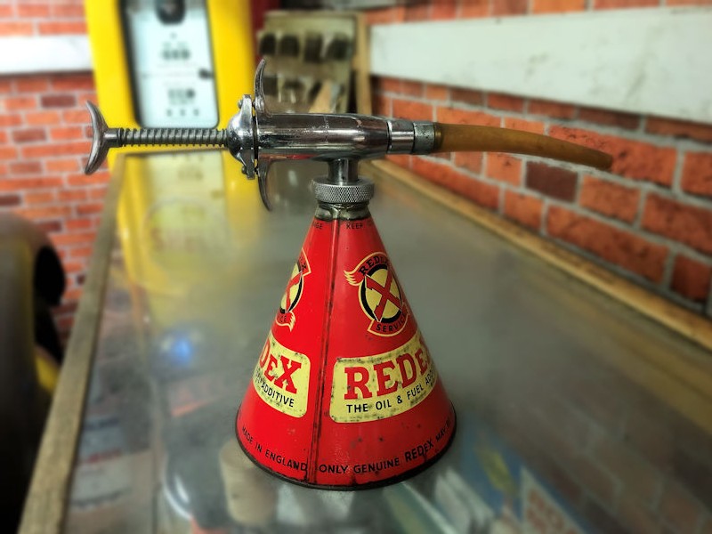 Original vintage Redex oil dispenser