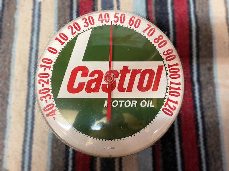 All original Castrol Motor Oil thermometer