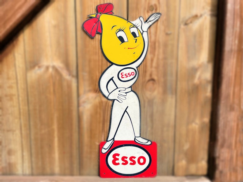 Original 1964 Esso drip pin up girl