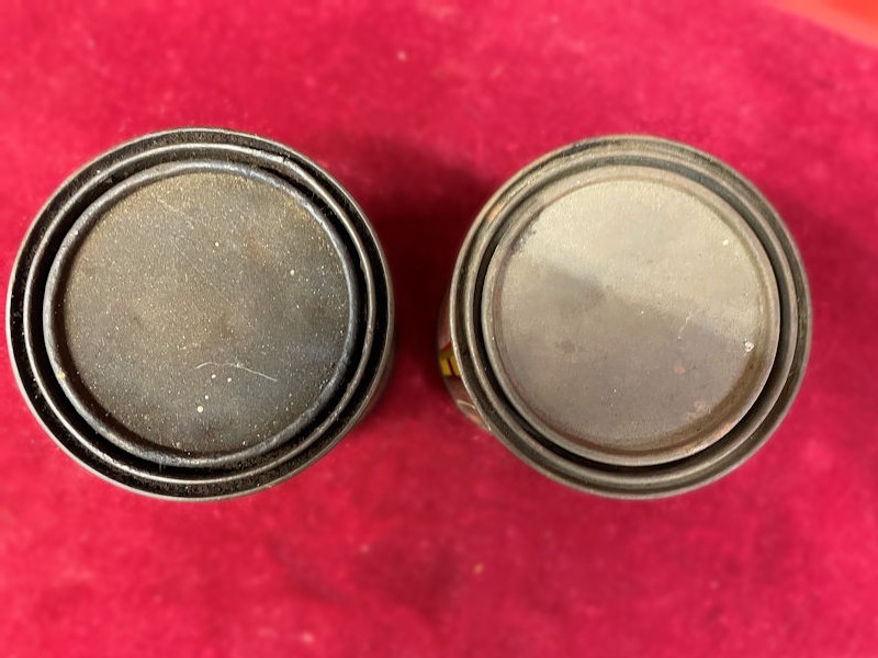 Original Pep Boys Pure Gold Cup Grease and Universal Joint and Wheel Bearing Grease tins