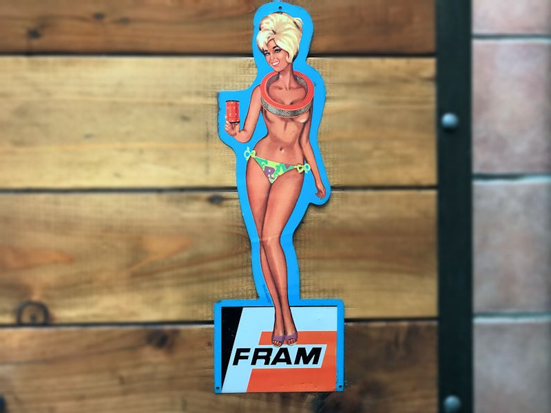 Original Fram pin up girl