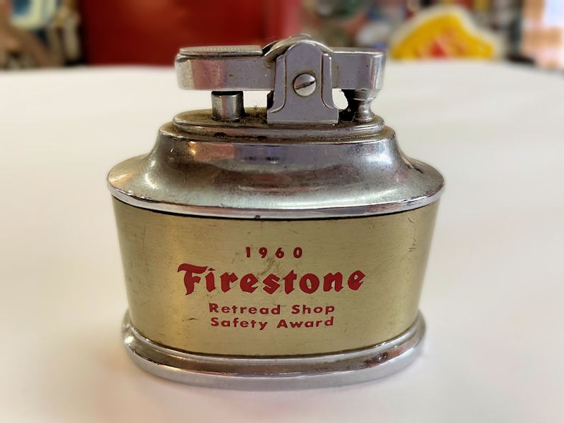 Original vintage 1960 promotional Firestone cigarette cigar lighter