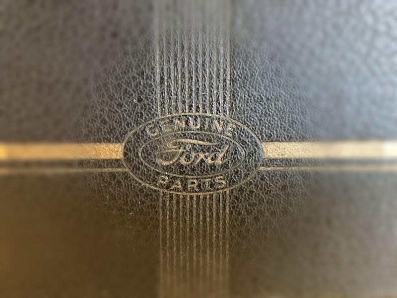 Original circa 1930s Ford parts and service data lever arch file