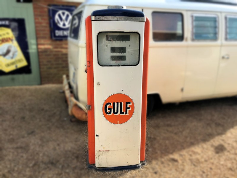 Original Tokheim Gulf gas petrol pump