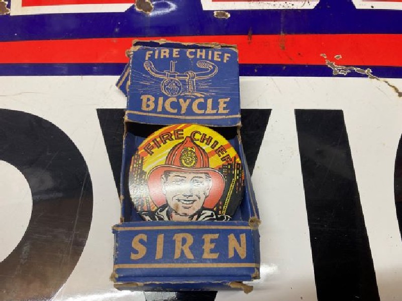 Rare bicycle fireman siren 