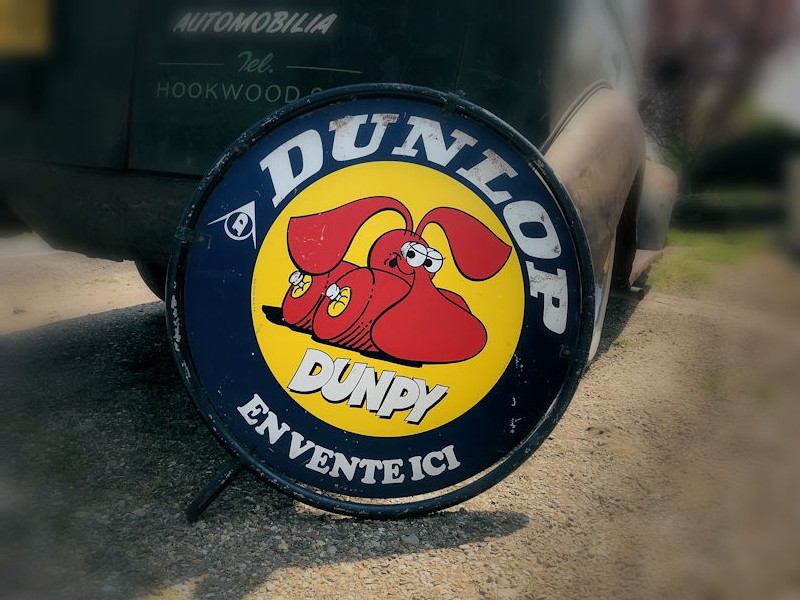 Vintage Dunlop Dunpy tin sign