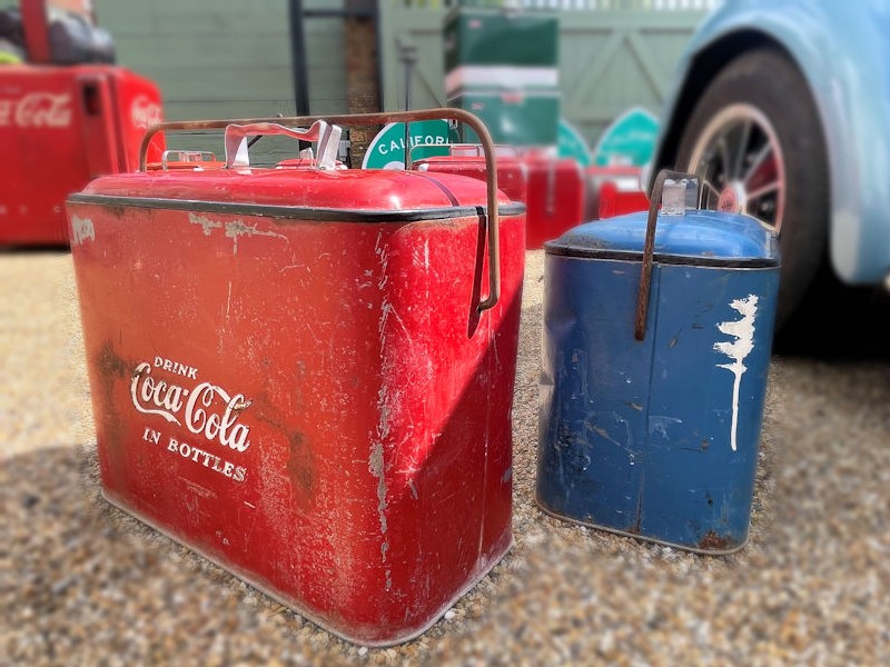Original Pepsi and Coca Cola coolers
