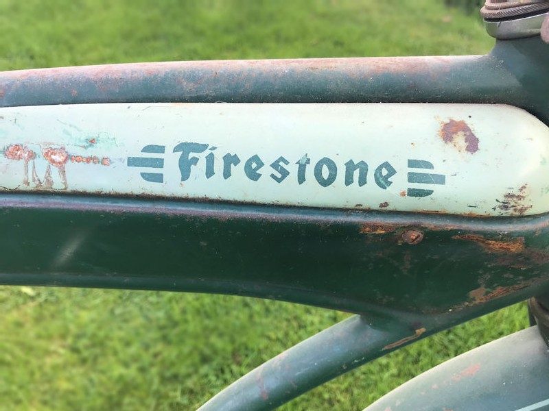 Original 1950s Firestone cruiser skip tooth mens bicycle