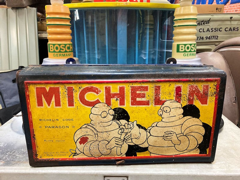 Original Michelin tyre repair metal display box