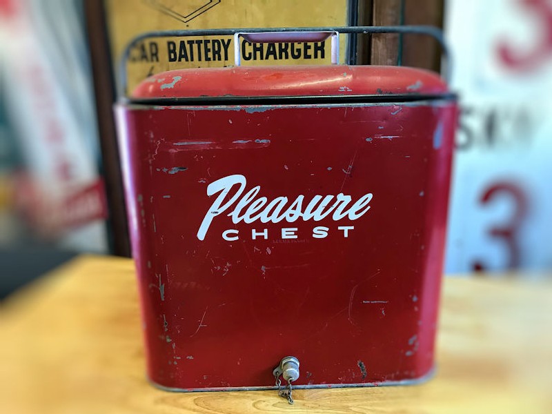 Original 1960s Pleasure Chest cooler