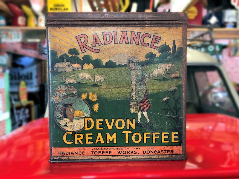 Vintage Radiance Devon cream toffee tin