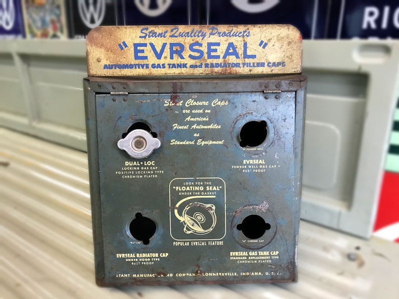 Vintage Evrseal stant closure caps counter top displays