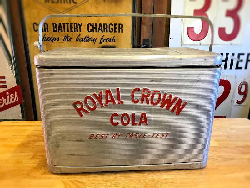 Vintage aluminium Royal Crown cooler