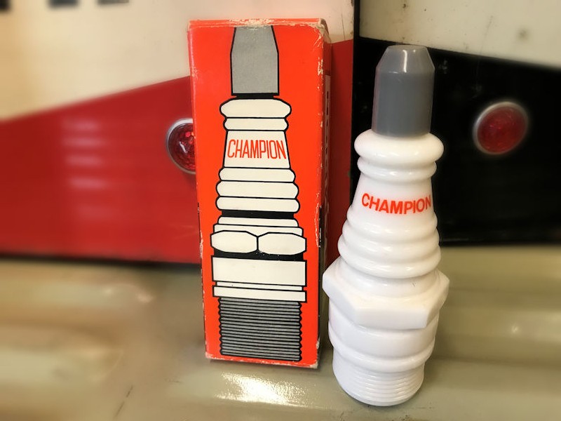 Avon Champion spark plug cologne decanter