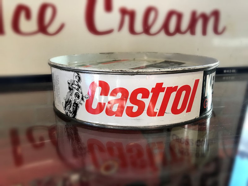 Original German Castrol chain grease tin