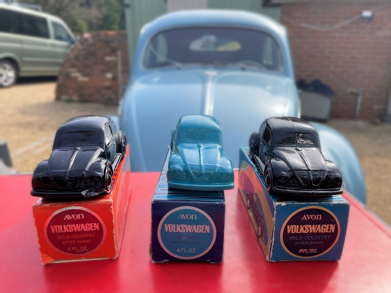 Avon VW Volkwagen Beetle themed cologne aftershave