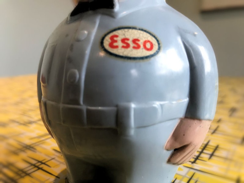 Rare original Esso gas station attendant money tin
