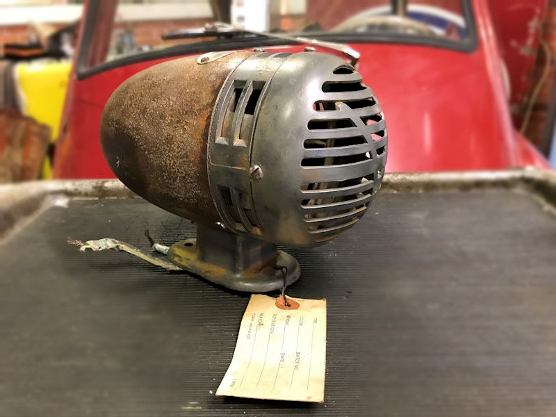 Original 1930s 6 volt vintage vehicle siren