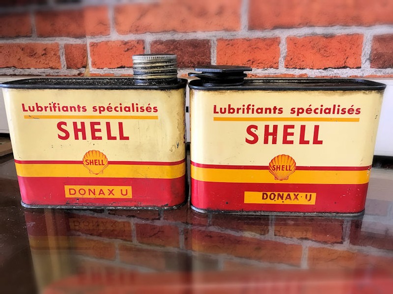 Orignal 1 litre Shell oil tins