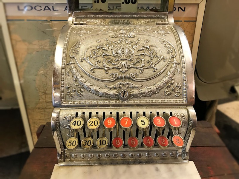 Original 1930s 312 series American cash register till