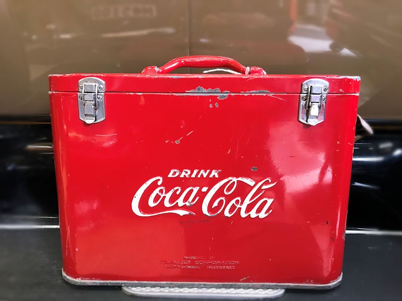 Rare original Coca Cola airline cooler