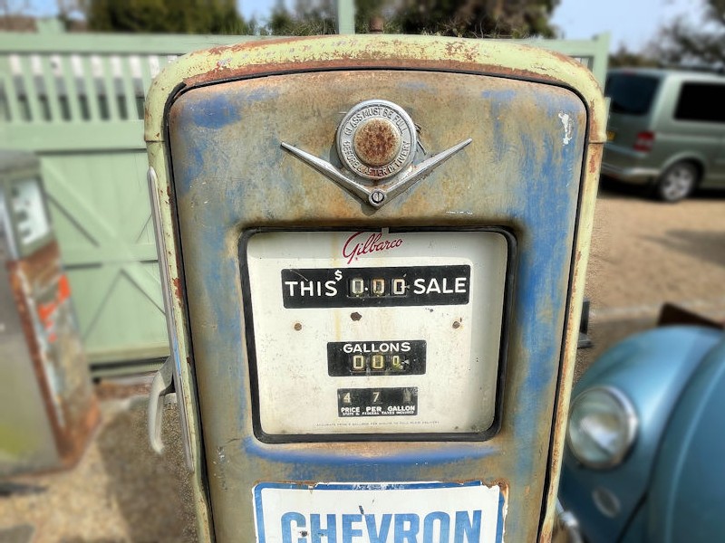 Original unrestored Gilbarco gas pump
