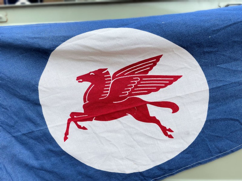 Original Mobiloil pennant flag