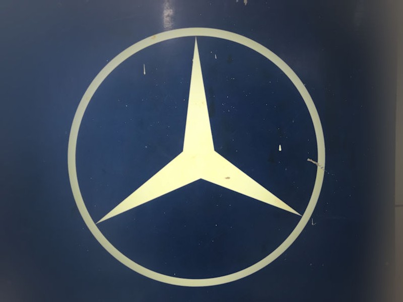 1960s original Mercedes dealership sign