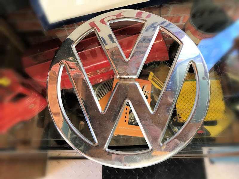 Original 12 inch VW split screen bus front emblem